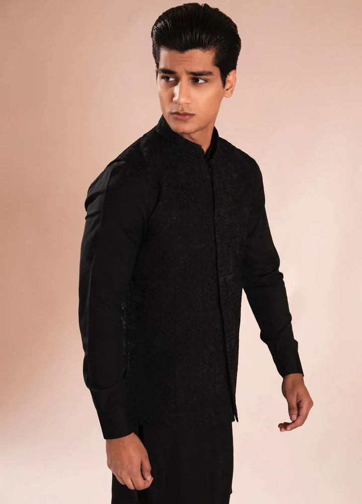 Ahmad Raza Wash N Wear Embroidered Men 3 Piece Suit - AR5095