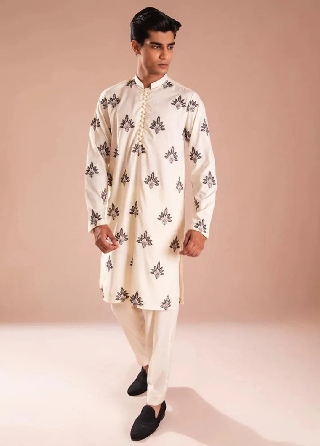 Ahmad Raza Wash N Wear Embroidered Men Kurta Pajama -  AR5109