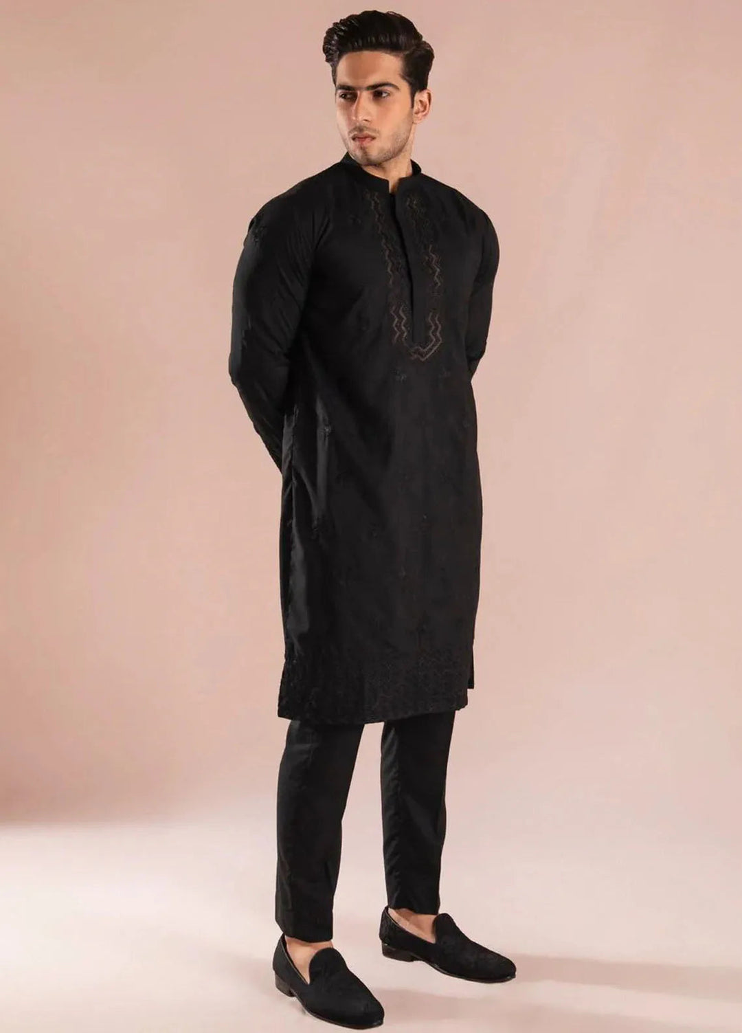Ahmad Raza Wash N Wear Embroidered Men Kurta Pajama -  AR5111