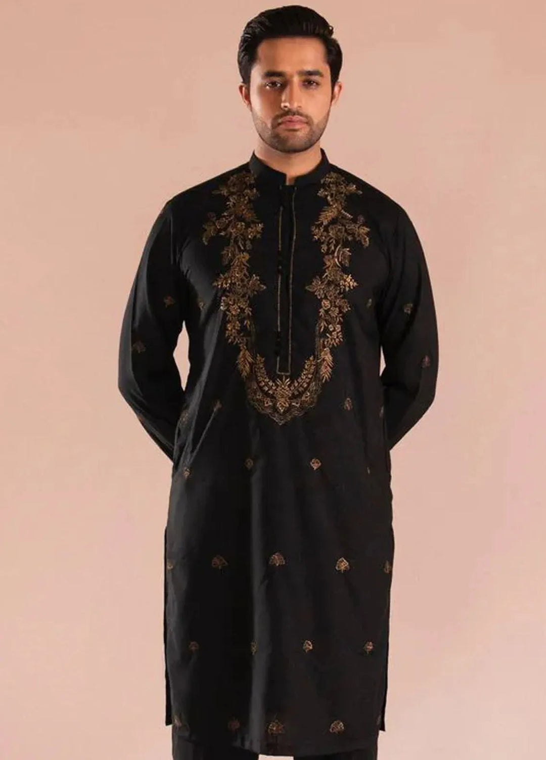 Ahmad Raza Wash N Wear Embroidered Men Kurta Pajama -  AR5112