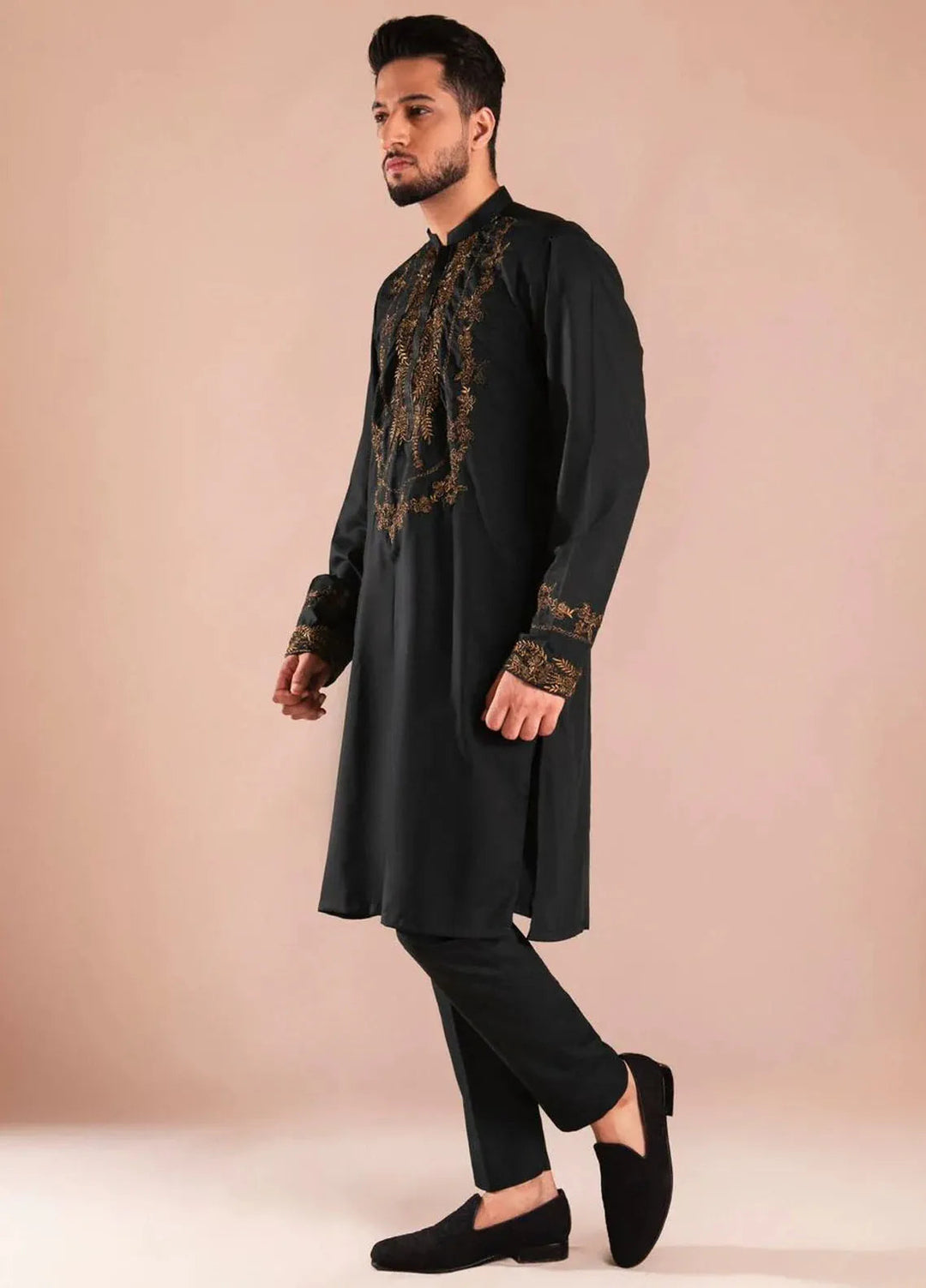 Ahmad Raza Wash N Wear Embroidered Men Kurta Pajama -  AR5114