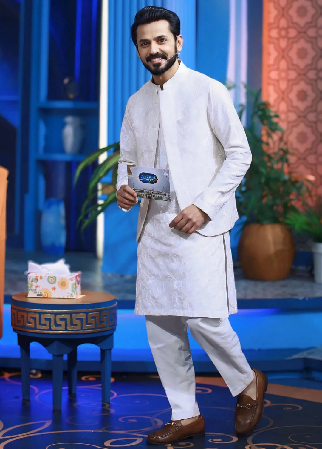 Ahmad Raza Wash N Wear Embroidered Men Kurta Pajama -  AR5116