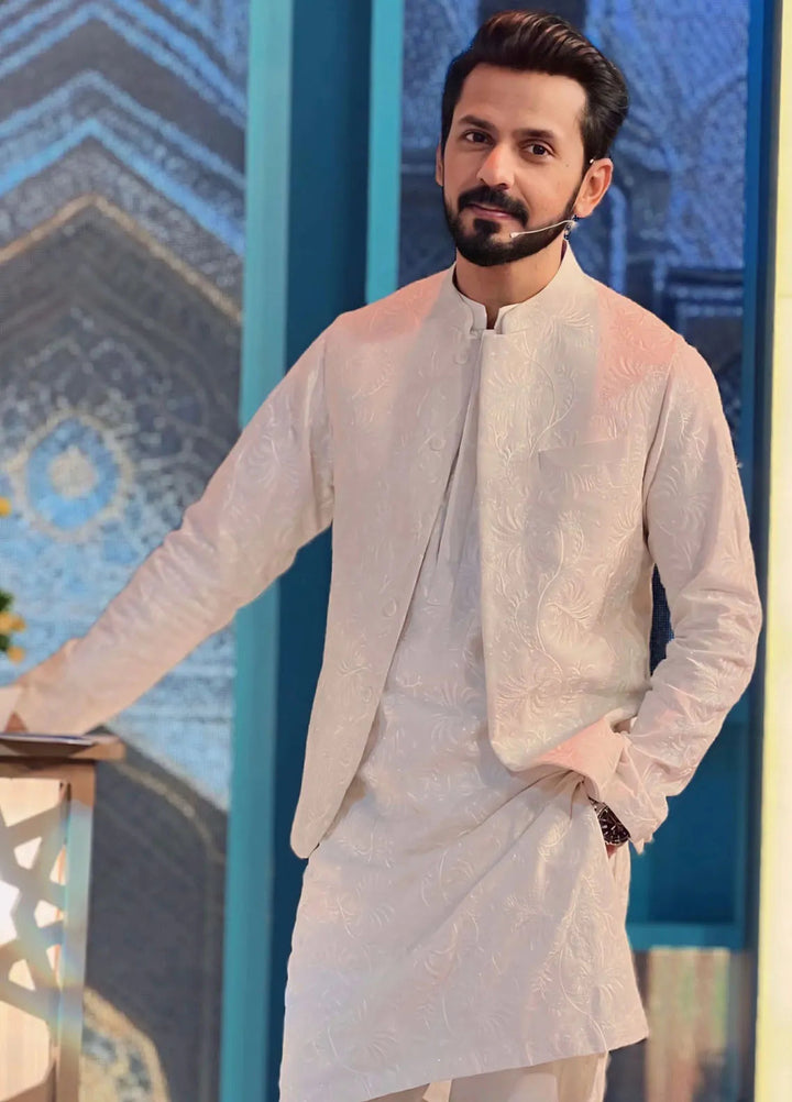 Ahmad Raza Wash N Wear Embroidered Men Kurta Pajama -  AR5116