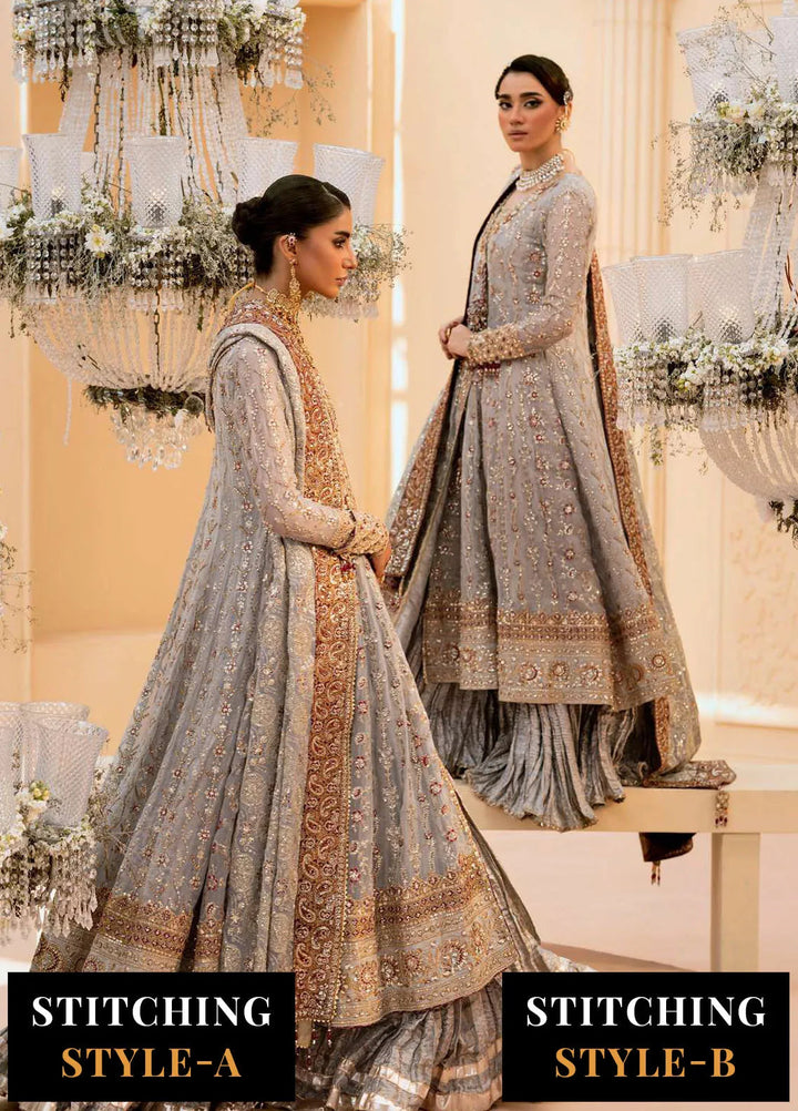 Aik Atelier Embroidered Chiffon Suit Unstitched 3 Piece AIK25WF Look-02 - Formals Collection