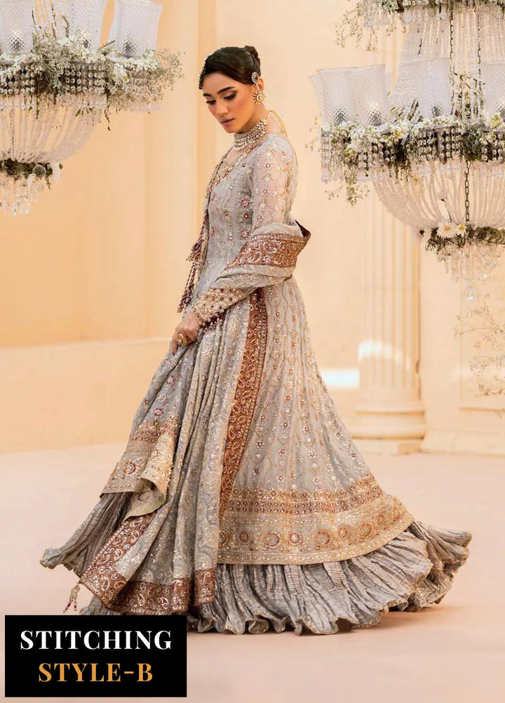 Aik Atelier Embroidered Chiffon Suit Unstitched 3 Piece AIK25WF Look-02 - Formals Collection