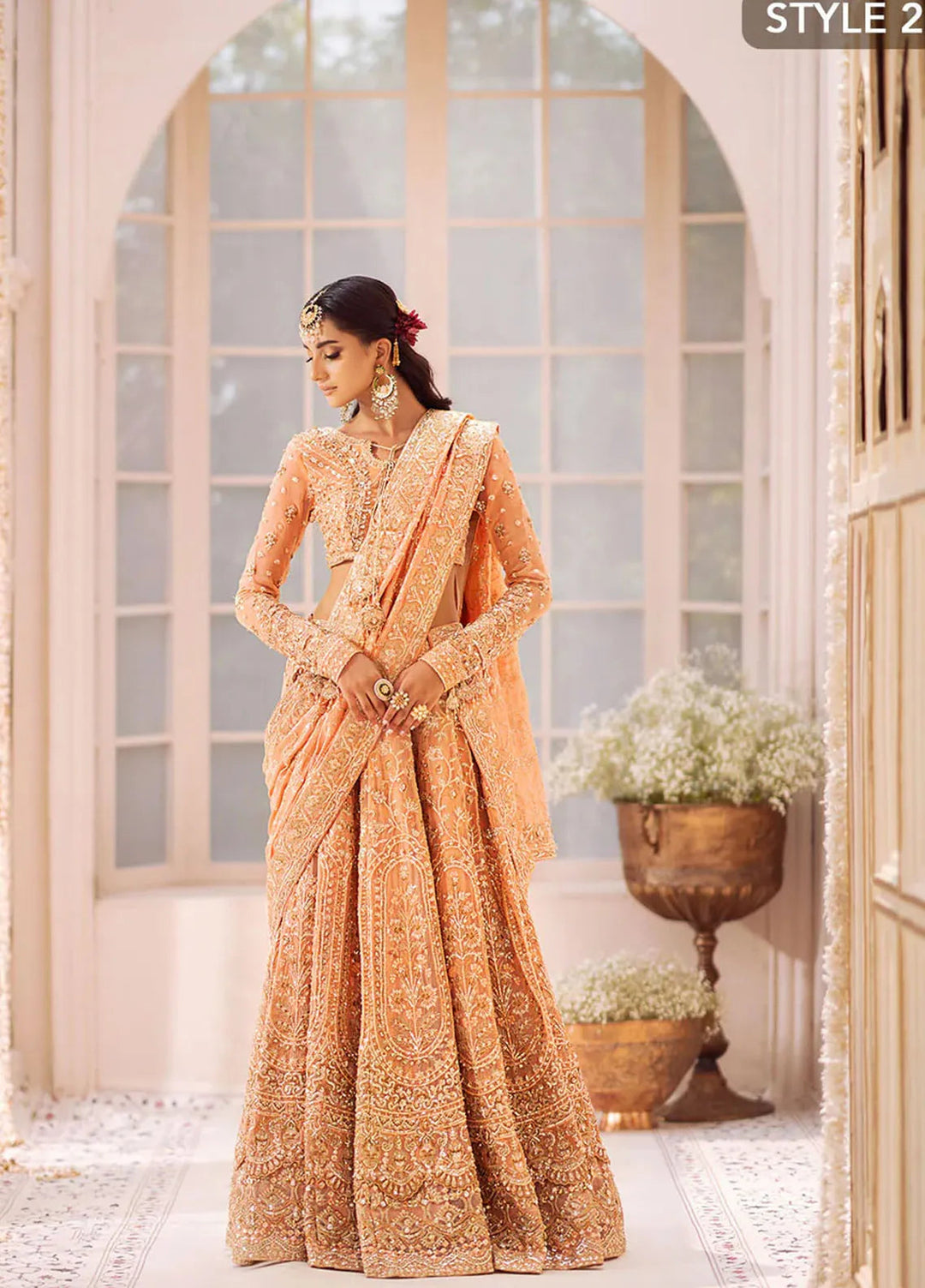 AIK Atelier Embroidered Chiffon Suits Unstitched 3 Piece AIK24WF2 Look 06 - Wedding Collection