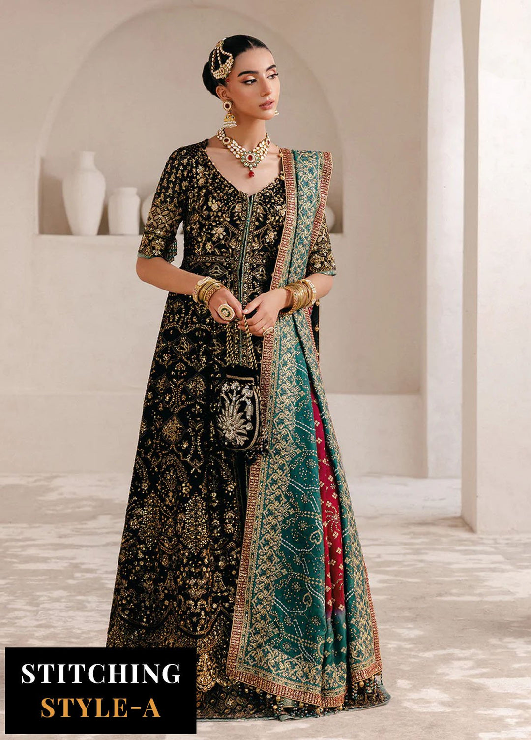 Aik Atelier Embroidered Chiffon Suits Unstitched 3 Piece AIK25WU D-05 - Formals Collection