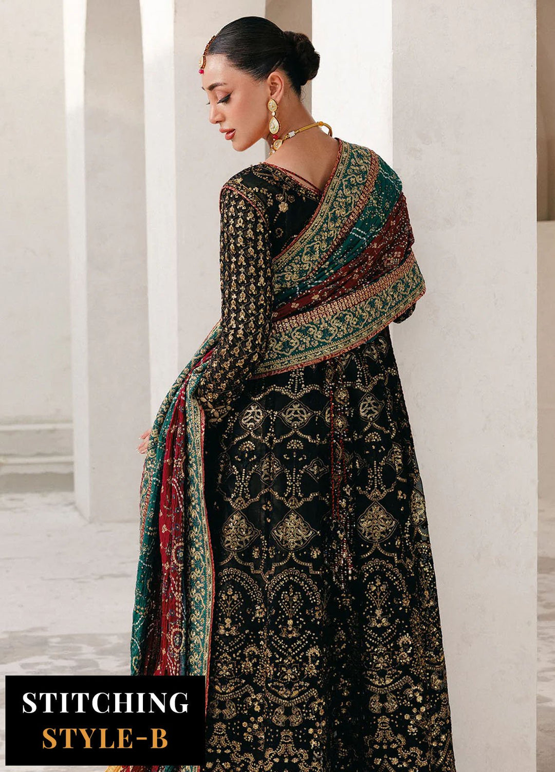 Aik Atelier Embroidered Chiffon Suits Unstitched 3 Piece AIK25WU D-05 - Formals Collection