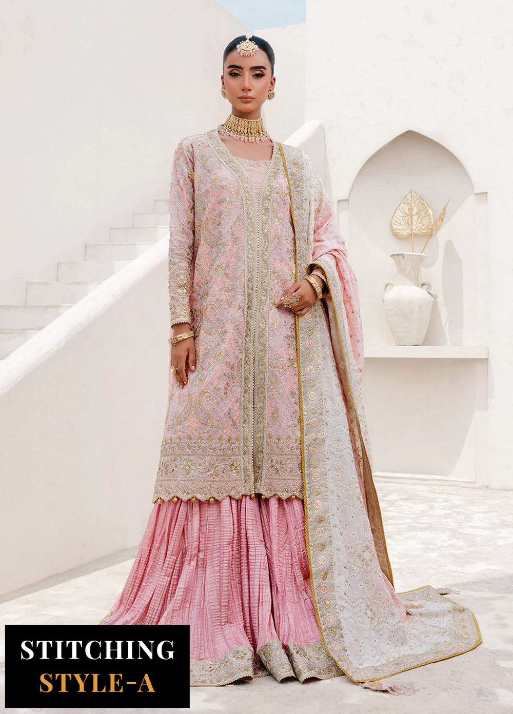 Aik Atelier Embroidered Katan Silk Suits Unstitched 3 Piece AIK25WU D-07 - Formals Collection
