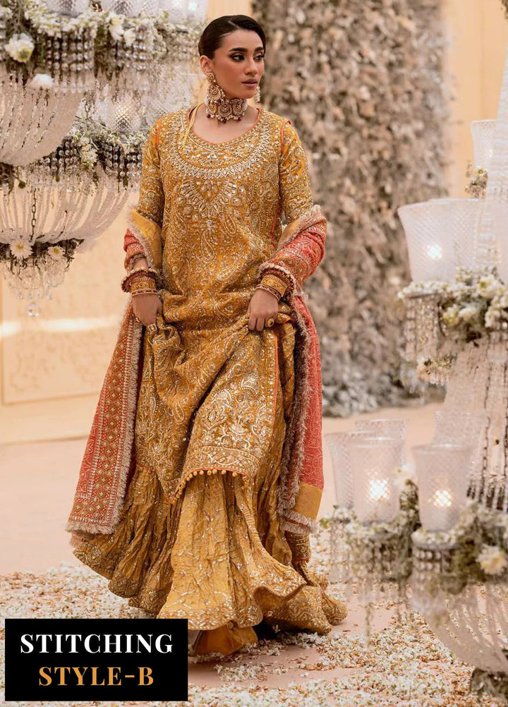 Aik Atelier Embroidered Khaadi Net Suit Unstitched 3 Piece AIK25WF Look-08 - Formals Collection