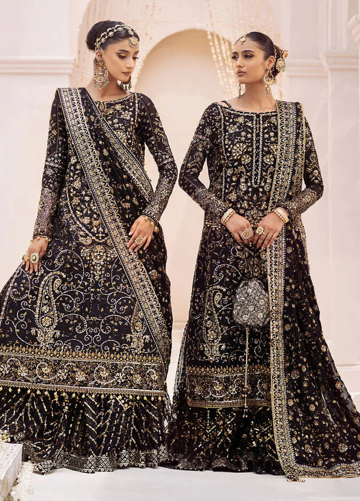 AIK Atelier Embroidered Khaadi Net Suits Unstitched 3 Piece AIK24WF2 Look 07 - Wedding Collection