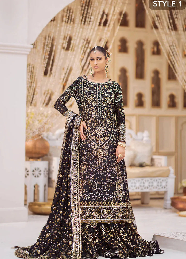 AIK Atelier Embroidered Khaadi Net Suits Unstitched 3 Piece AIK24WF2 Look 07 - Wedding Collection