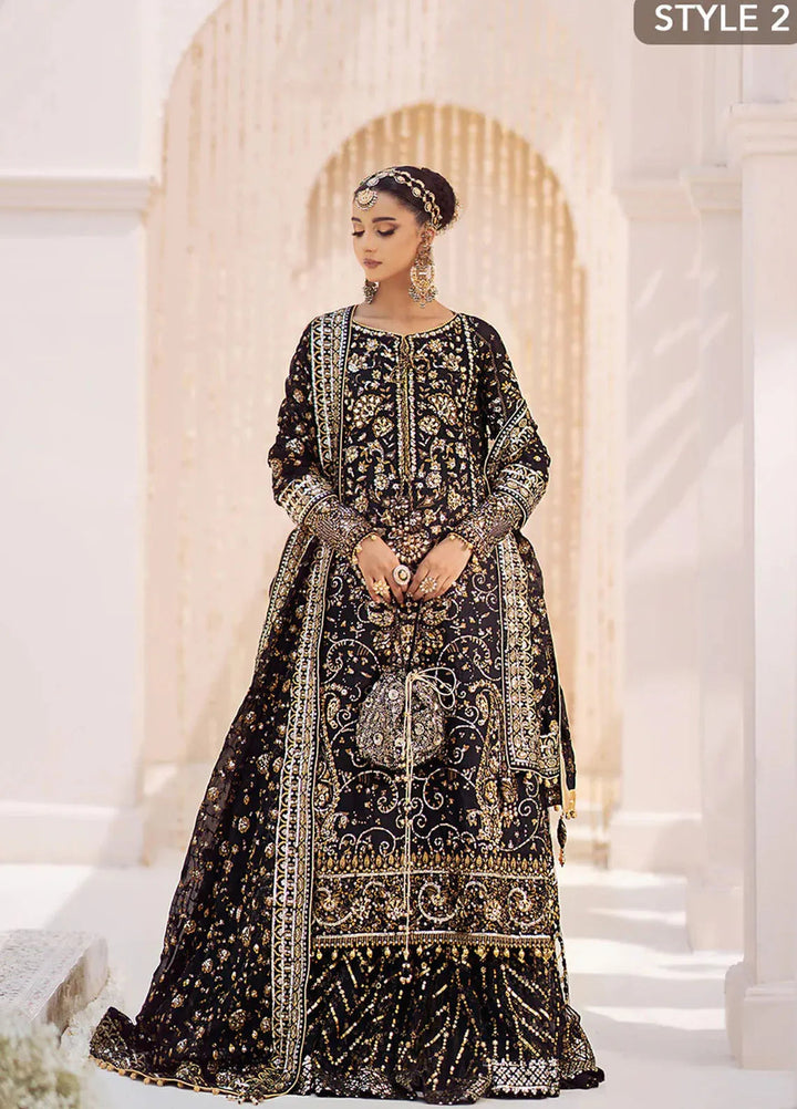 AIK Atelier Embroidered Khaadi Net Suits Unstitched 3 Piece AIK24WF2 Look 07 - Wedding Collection