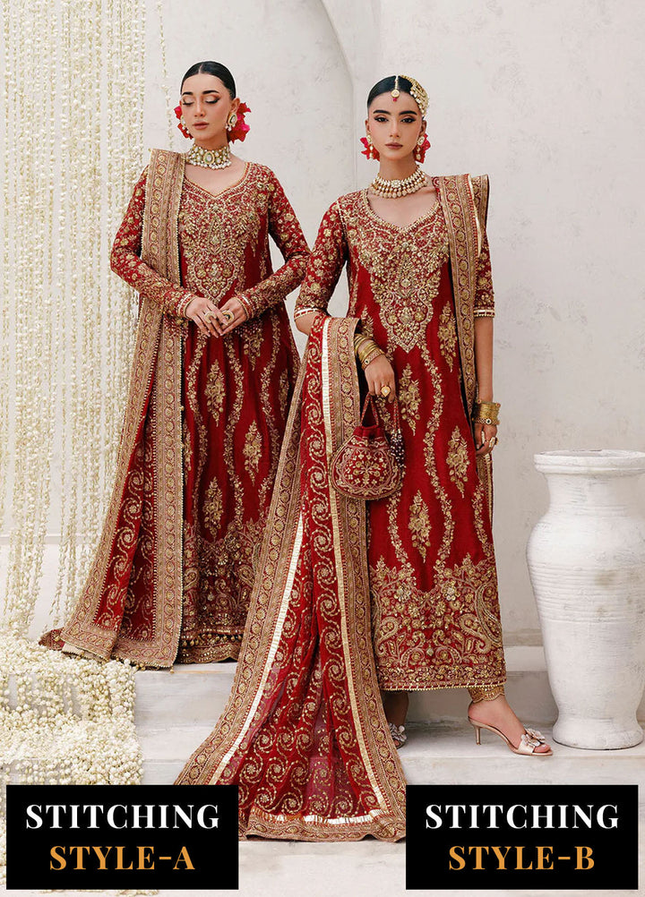 Aik Atelier Embroidered Khaadi Net Suits Unstitched 3 Piece AIK25WU D-01 - Formals Collection
