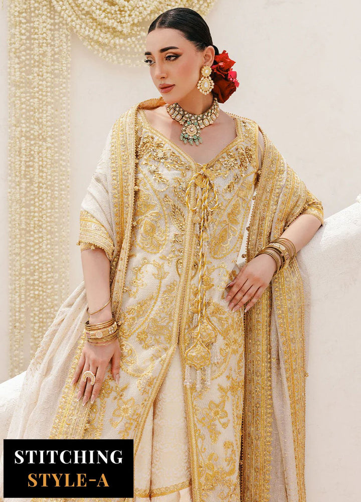 Aik Atelier Embroidered Khaadi Net Suits Unstitched 3 Piece AIK25WU D-03 - Formals Collection
