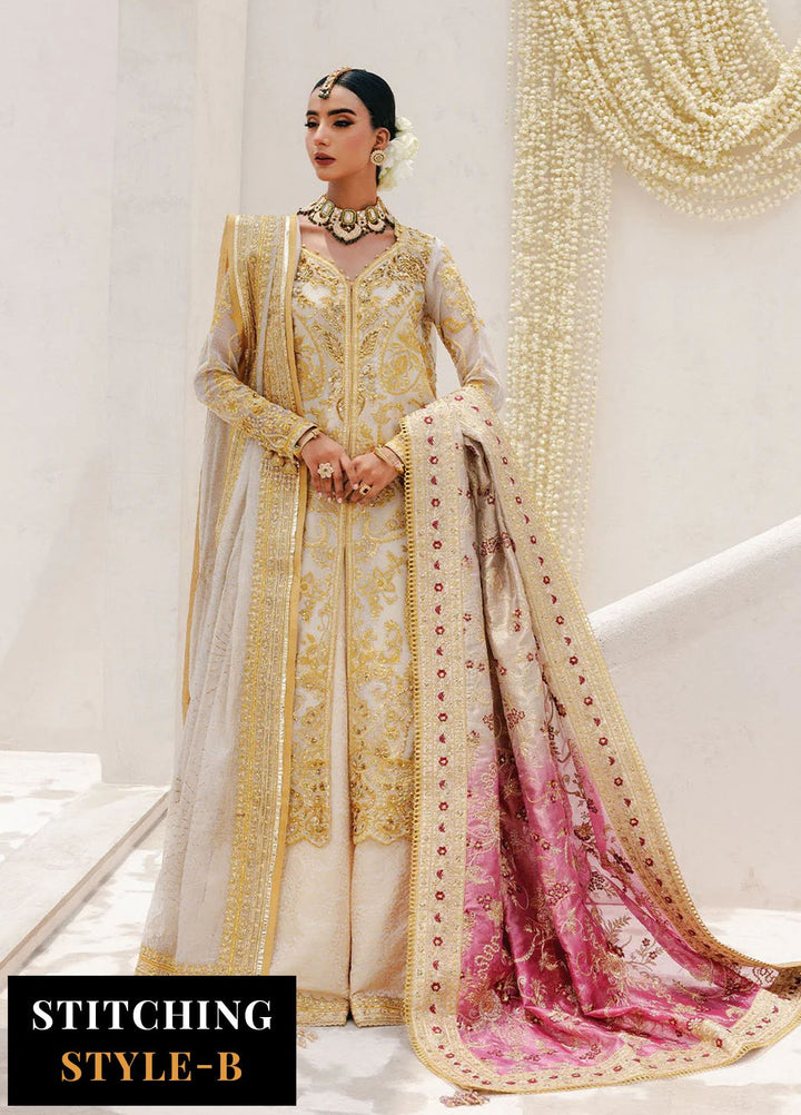 Aik Atelier Embroidered Khaadi Net Suits Unstitched 3 Piece AIK25WU D-03 - Formals Collection