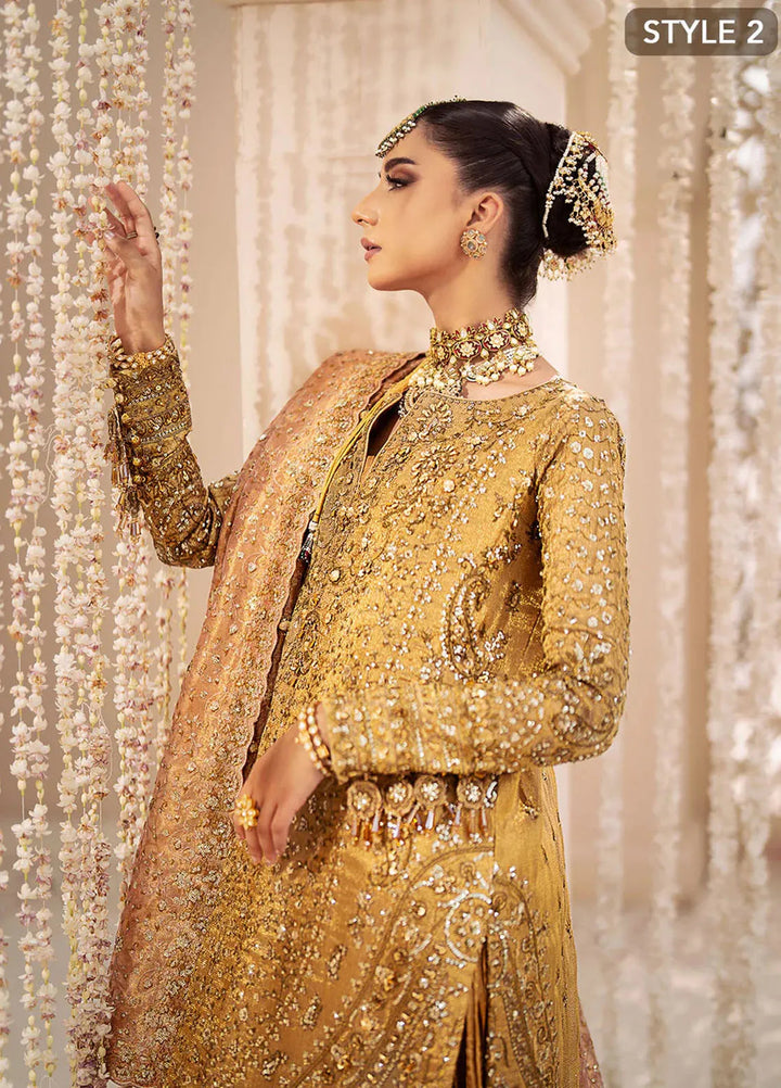 AIK Atelier Embroidered Kundan Zari Suits Unstitched 3 Piece AIK24WF2 Look 02 - Wedding Collection