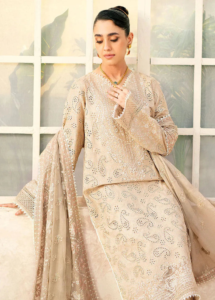 Aik Atelier Embroidered Lawn Suit Unstitched 3 Piece AIK24E LOOK 02 A - Summer Collection