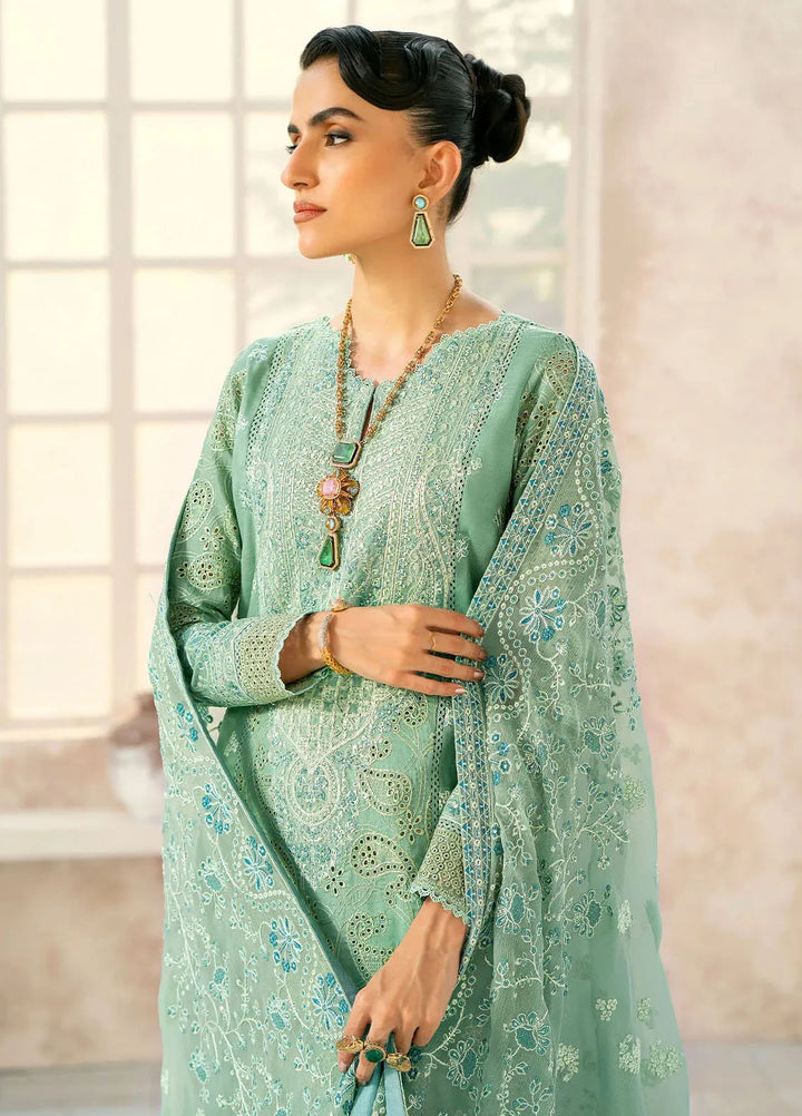 Aik Atelier Embroidered Lawn Suit Unstitched 3 Piece AIK24E LOOK 02 B - Summer Collection