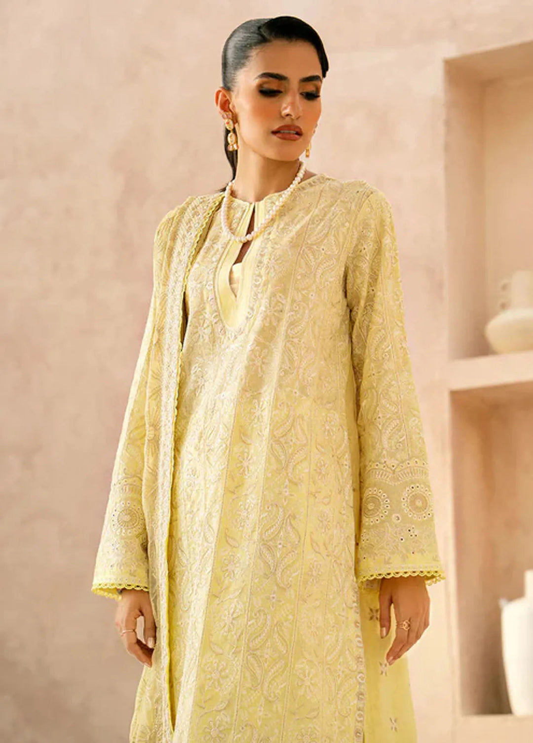 Aik Atelier Embroidered Lawn Suit Unstitched 3 Piece AIK24E LOOK 03 A - Summer Collection