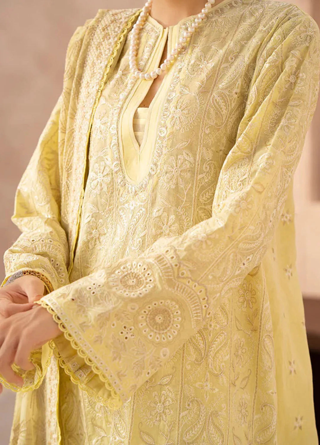 Aik Atelier Embroidered Lawn Suit Unstitched 3 Piece AIK24E LOOK 03 A - Summer Collection