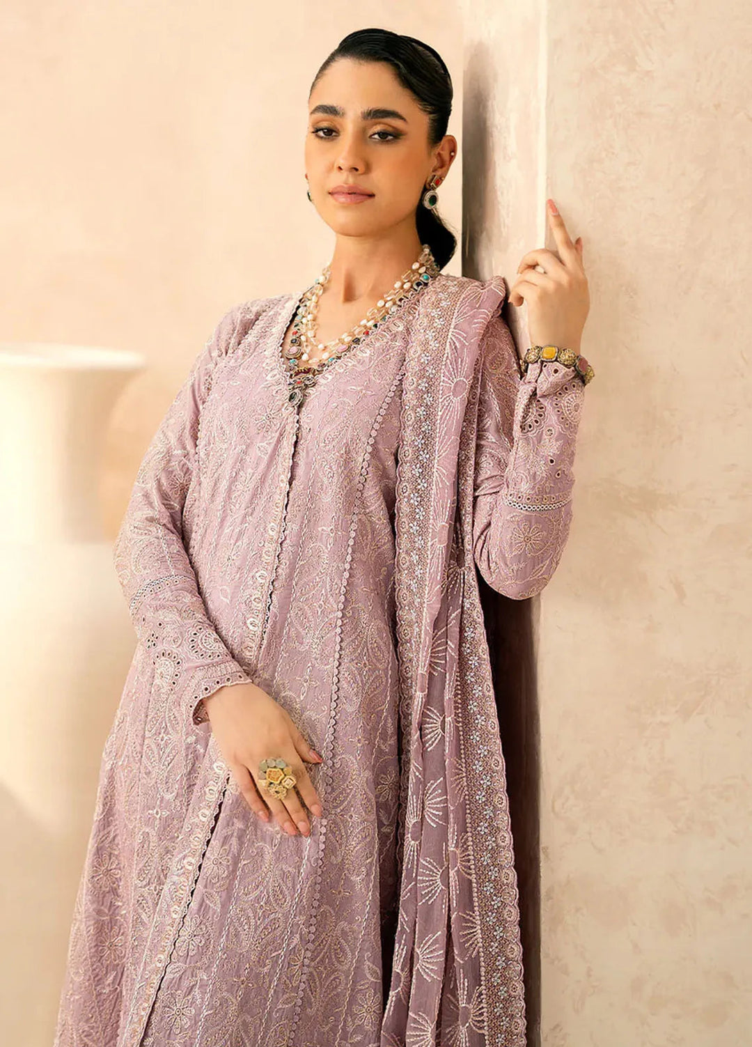 Aik Atelier Embroidered Lawn Suit Unstitched 3 Piece AIK24E LOOK 03 B - Summer Collection