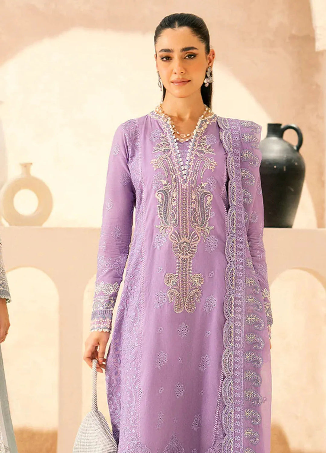 Aik Atelier Embroidered Lawn Suit Unstitched 3 Piece AIK24E LOOK 04 A - Summer Collection