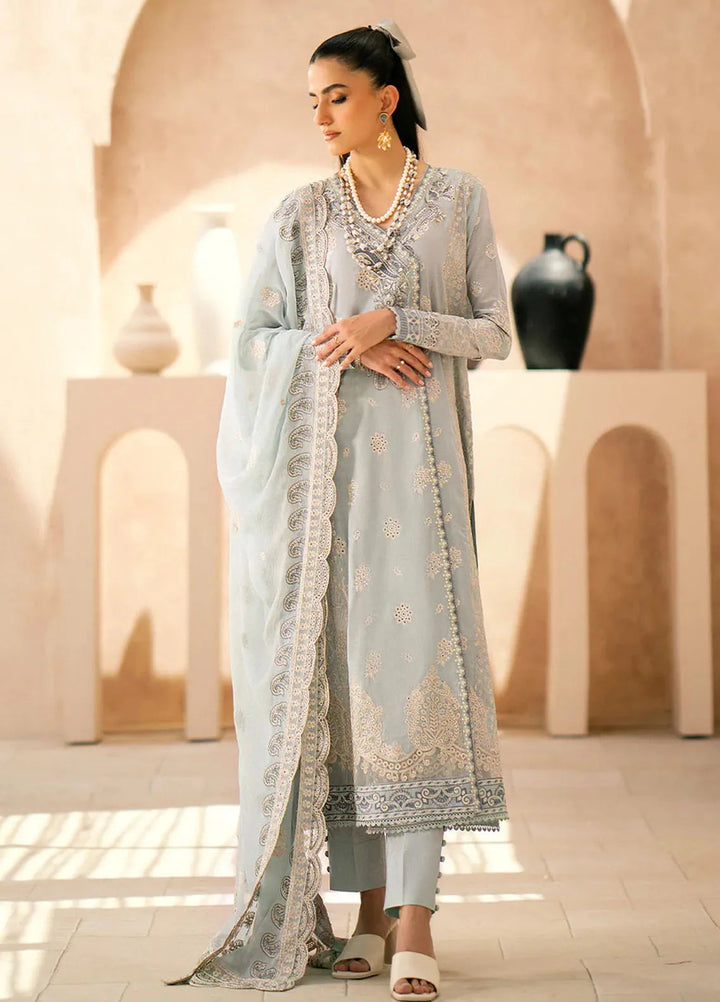 Aik Atelier Embroidered Lawn Suit Unstitched 3 Piece AIK24E LOOK 04 B - Summer Collection