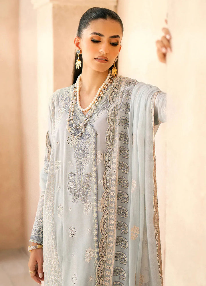 Aik Atelier Embroidered Lawn Suit Unstitched 3 Piece AIK24E LOOK 04 B - Summer Collection