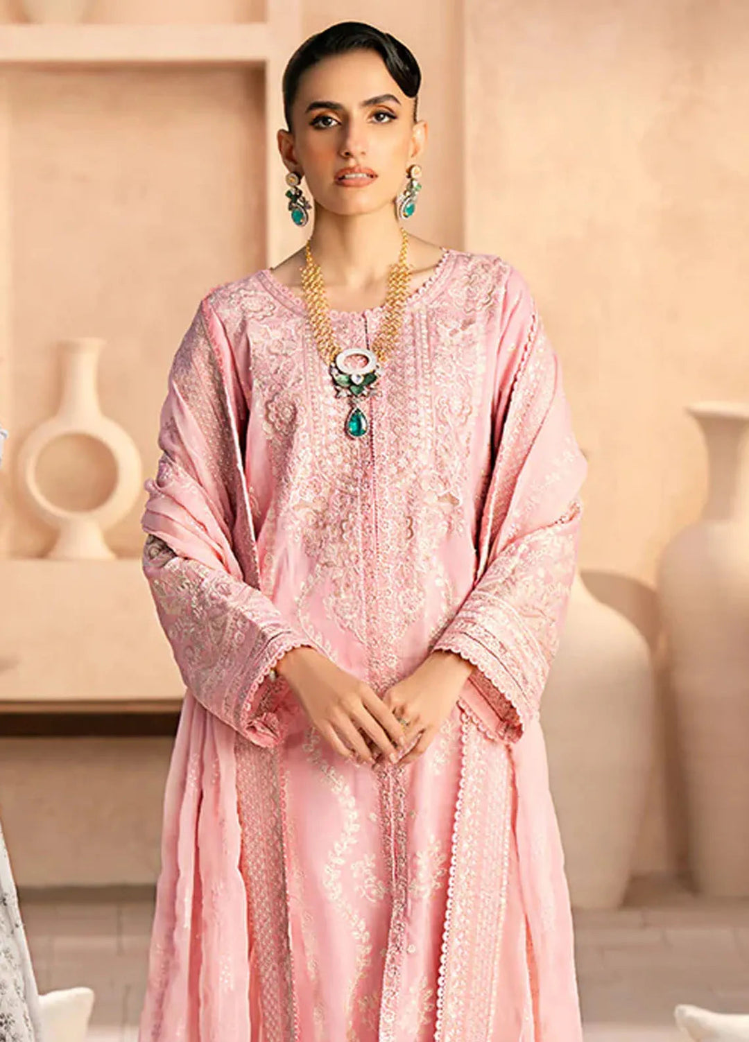 Aik Atelier Embroidered Lawn Suit Unstitched 3 Piece AIK24E LOOK 05 A - Summer Collection