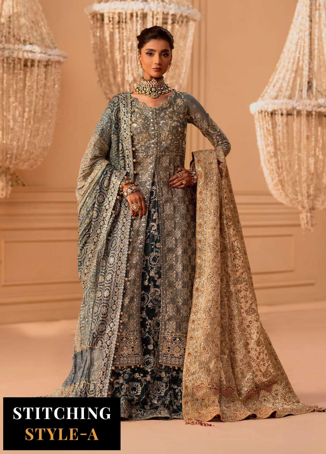 Aik Atelier Embroidered Net Suit Unstitched 3 Piece AIK25WF Look-06 - Formals Collection