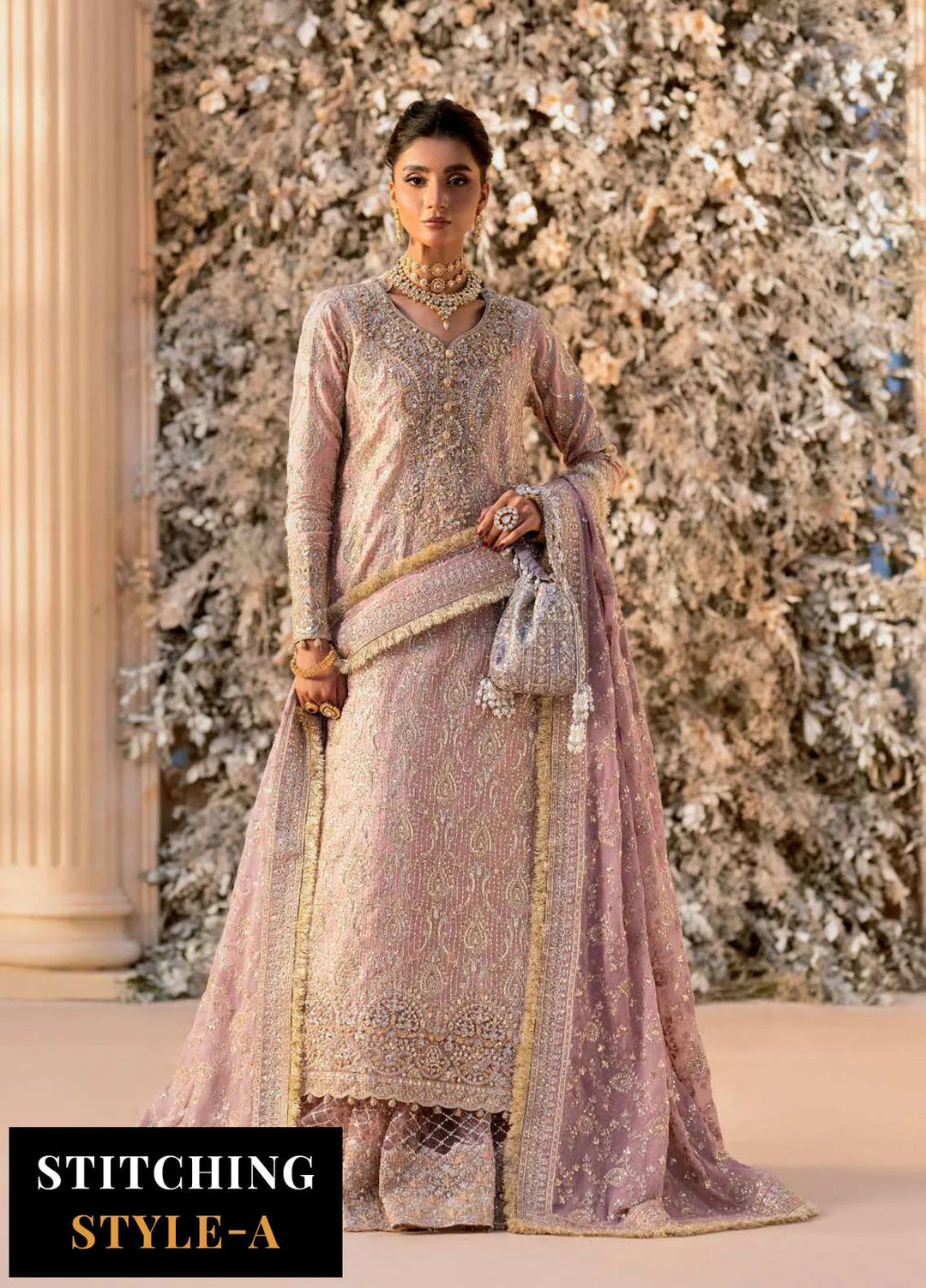 Aik Atelier Embroidered Net Suit Unstitched 3 Piece AIK25WF Look-07 - Formals Collection