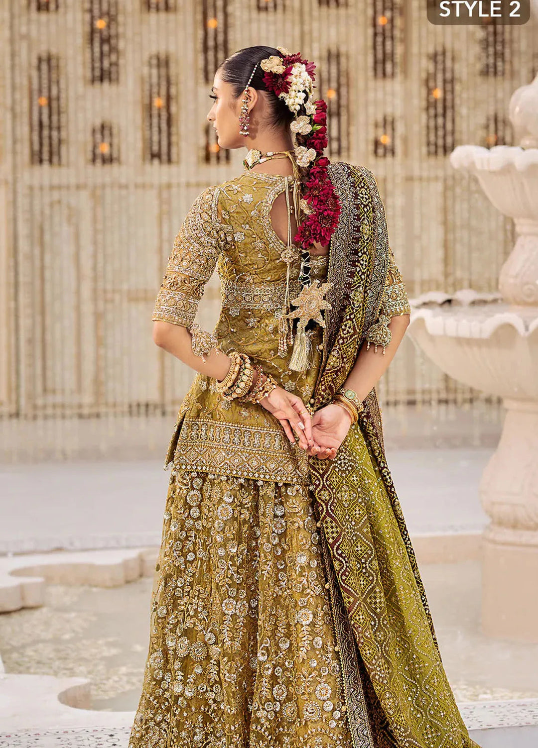 AIK Atelier Embroidered Net Suits Unstitched 3 Piece AIK24WF2 Look 04 - Wedding Collection