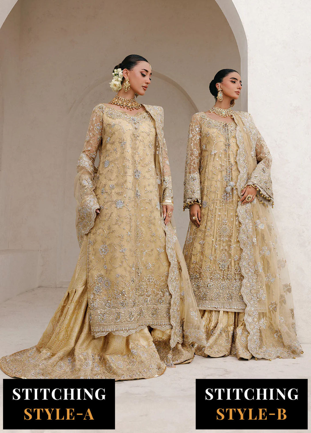 Aik Atelier Embroidered Net Suits Unstitched 3 Piece AIK25WU D-06 - Formals Collection