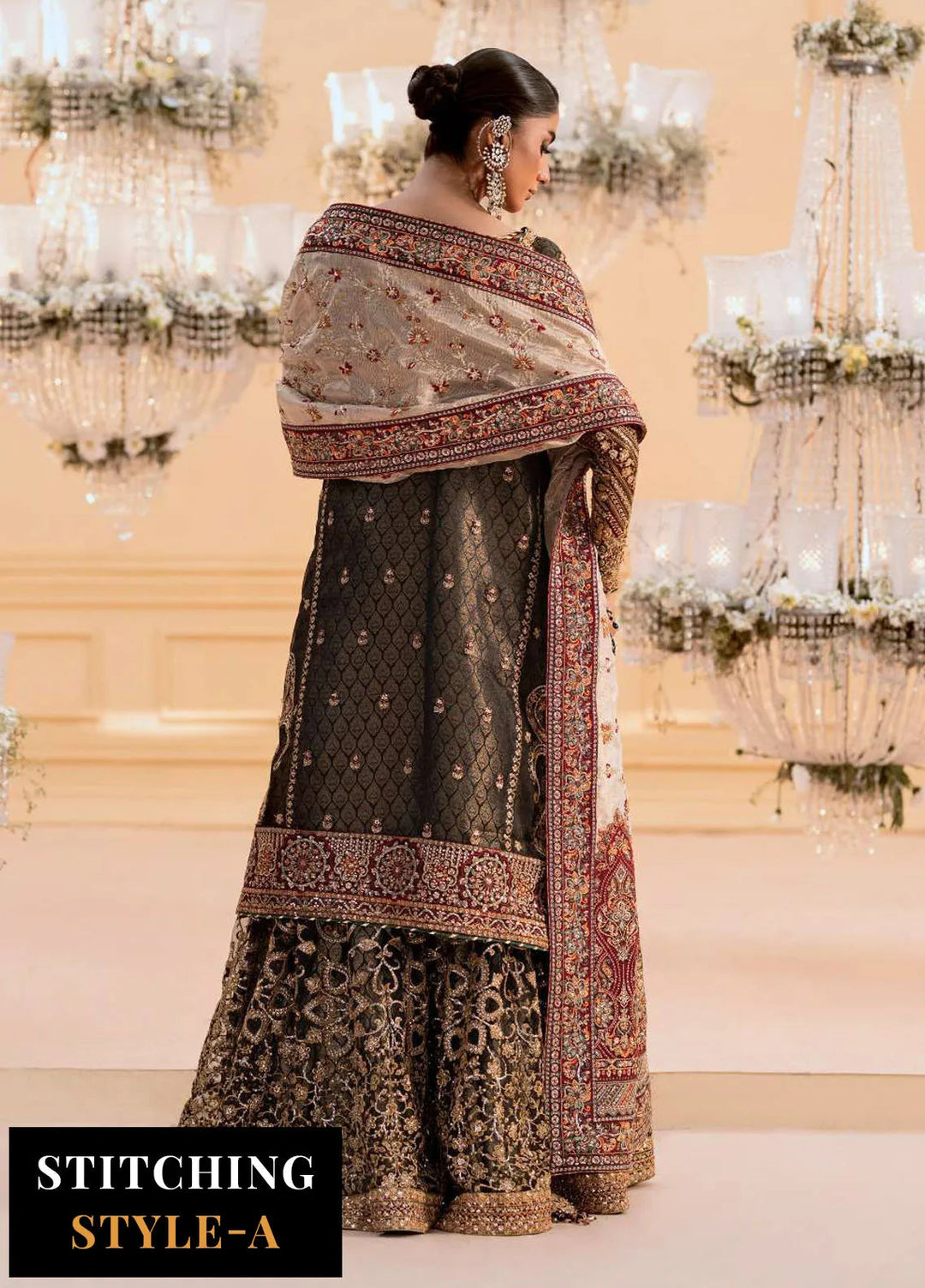 Reveuse By AIK Embroidered Organza Suits Unstitched 3 Piece AIK22R 01 - Winter Collection