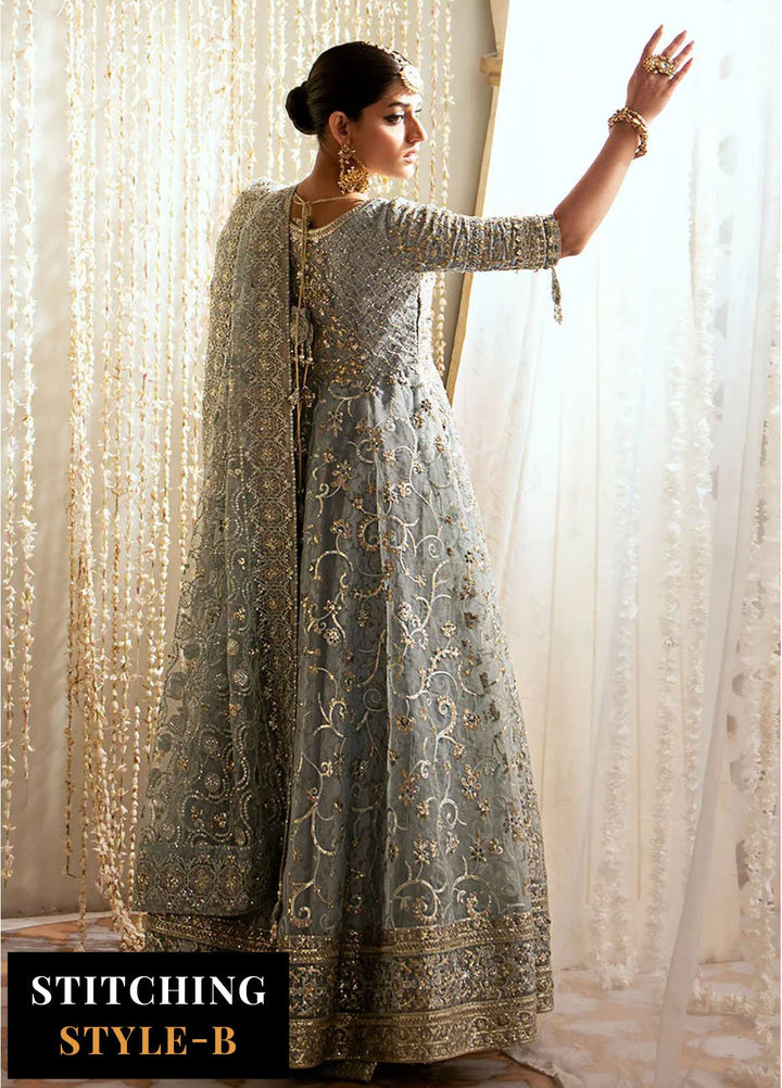 AIK Atelier Embroidered Organza Suits Unstitched 3 Piece AIK24WF Look 03 - Wedding Collection