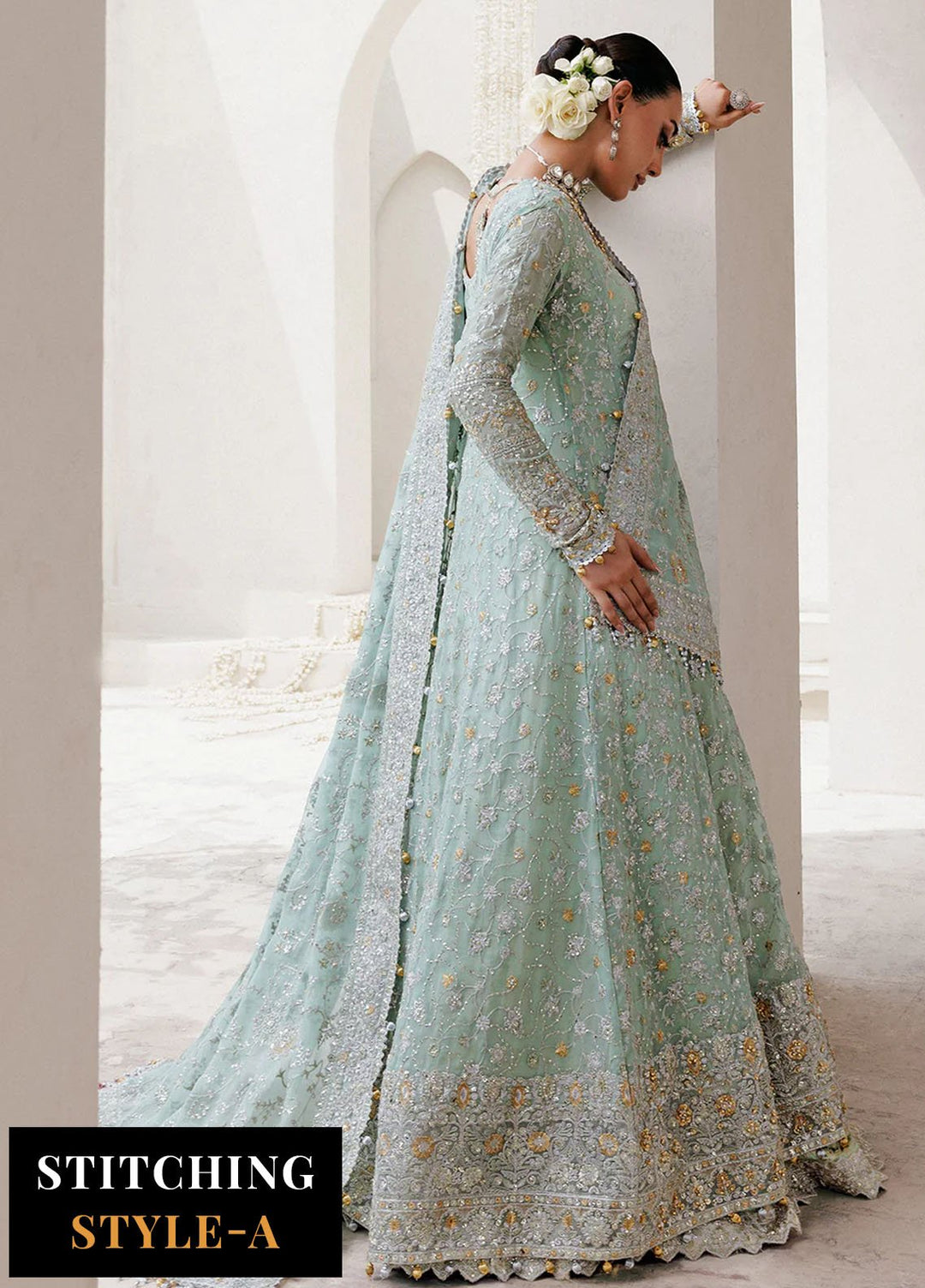 Aik Atelier Embroidered Organza Suits Unstitched 3 Piece AIK25WU D-08 - Formals Collection