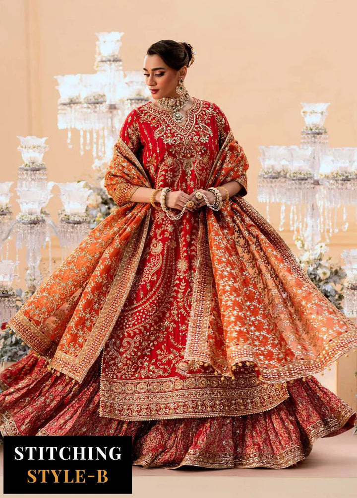 Aik Atelier Embroidered Silk Suit Unstitched 3 Piece AIK25WF Look-01 - Formals Collection