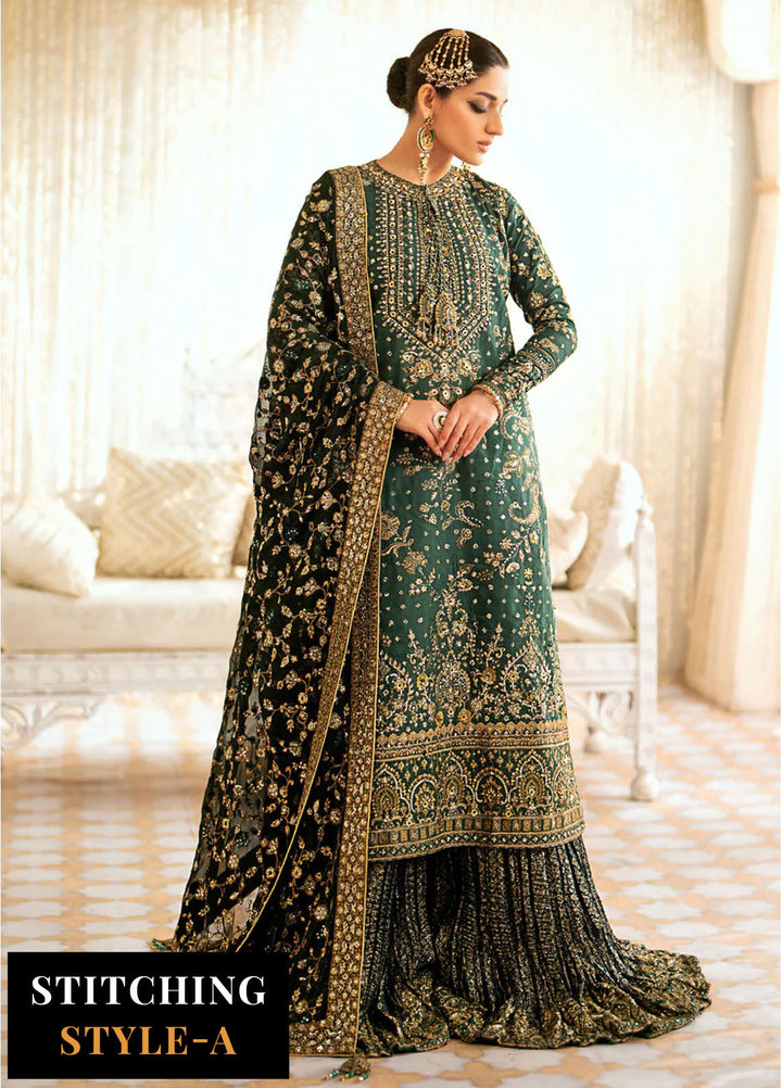 AIK Atelier Embroidered Silk Suits Unstitched 3 Piece AIK24WF Look 07 - Wedding Collection