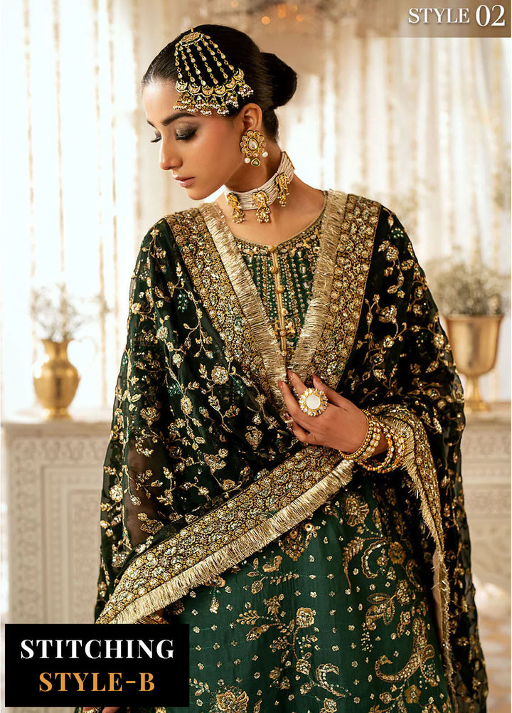 AIK Atelier Embroidered Silk Suits Unstitched 3 Piece AIK24WF Look 07 - Wedding Collection