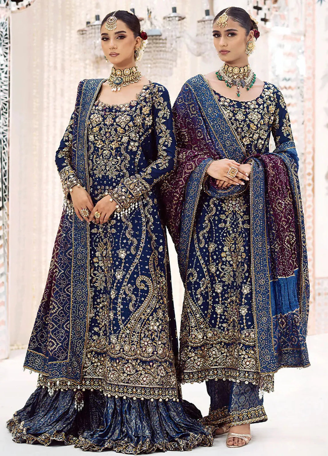 AIK Atelier Embroidered Silk Suits Unstitched 3 Piece AIK24WF2 Look 05 - Wedding Collection