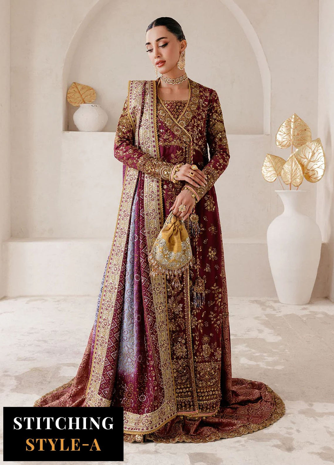Aik Atelier Embroidered Silk Suits Unstitched 3 Piece AIK25WU D-04 - Formals Collection