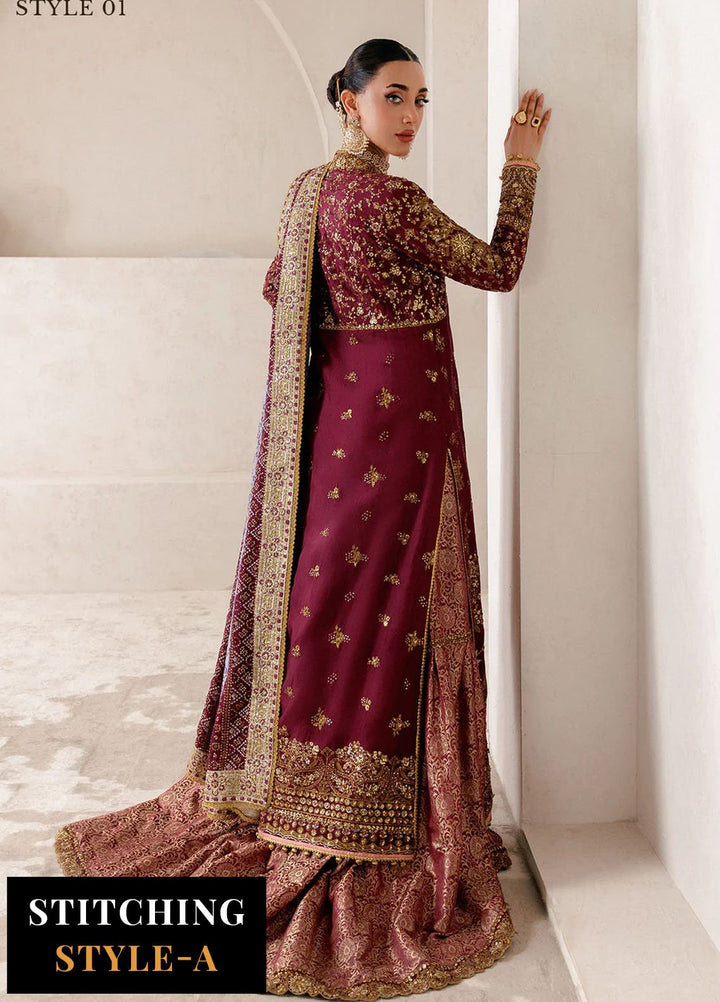 Aik Atelier Embroidered Silk Suits Unstitched 3 Piece AIK25WU D-04 - Formals Collection