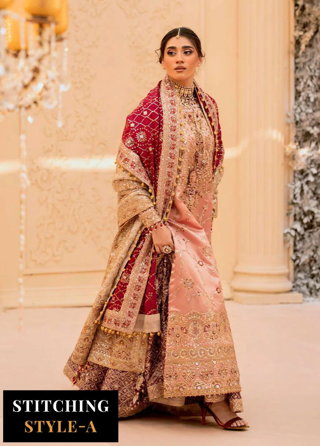 Aik Atelier Embroidered Tissue Suit Unstitched 3 Piece AIK25WF Look-03 - Formals Collection