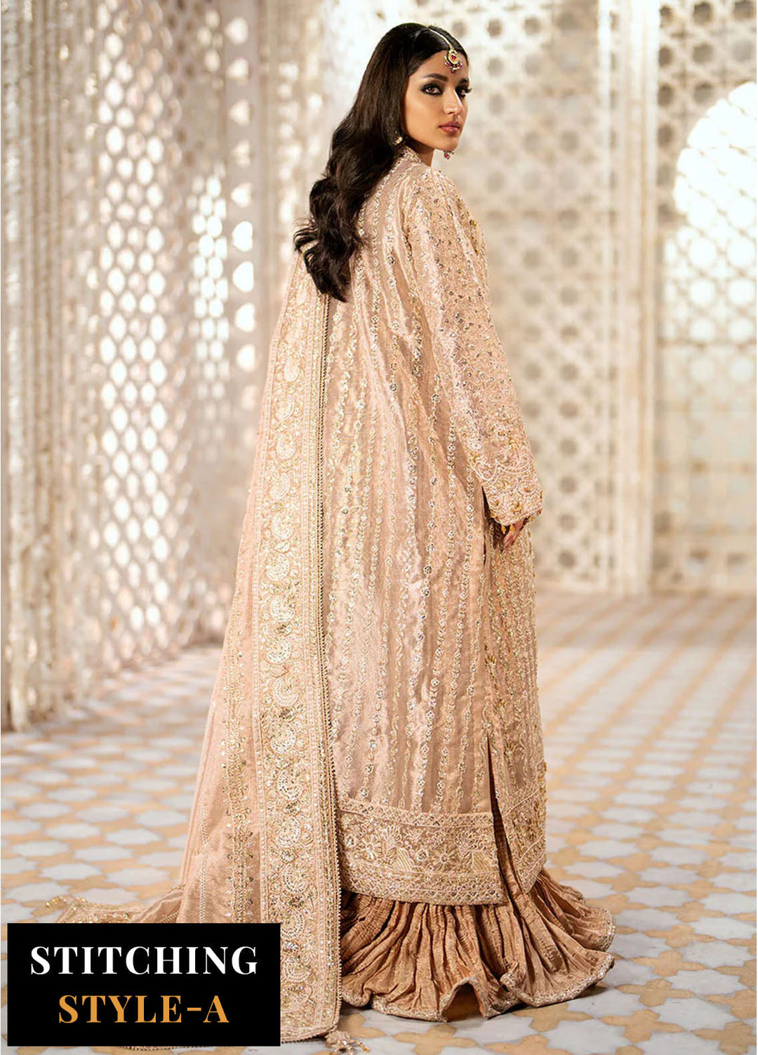 AIK Atelier Embroidered Tissue Suits Unstitched 3 Piece AIK24WF Look 06 - Wedding Collection