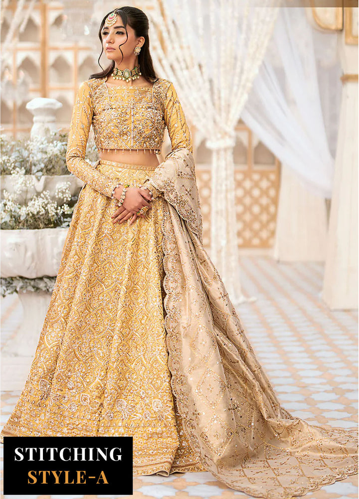 AIK Atelier Embroidered Tissue Suits Unstitched 3 Piece AIK24WF Look 09 - Wedding Collection