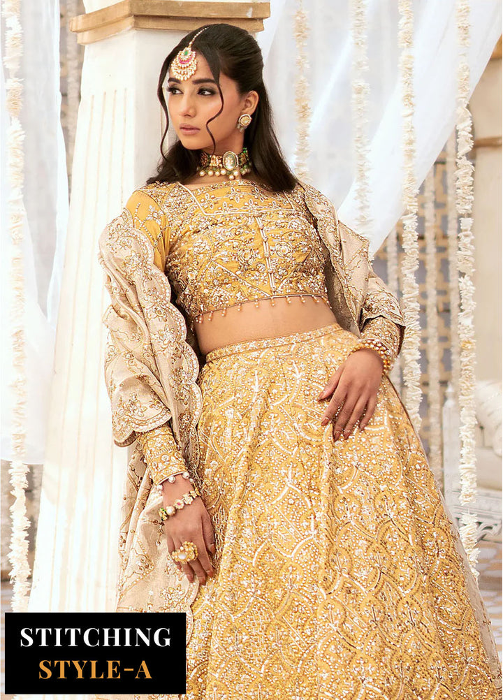 AIK Atelier Embroidered Tissue Suits Unstitched 3 Piece AIK24WF Look 09 - Wedding Collection