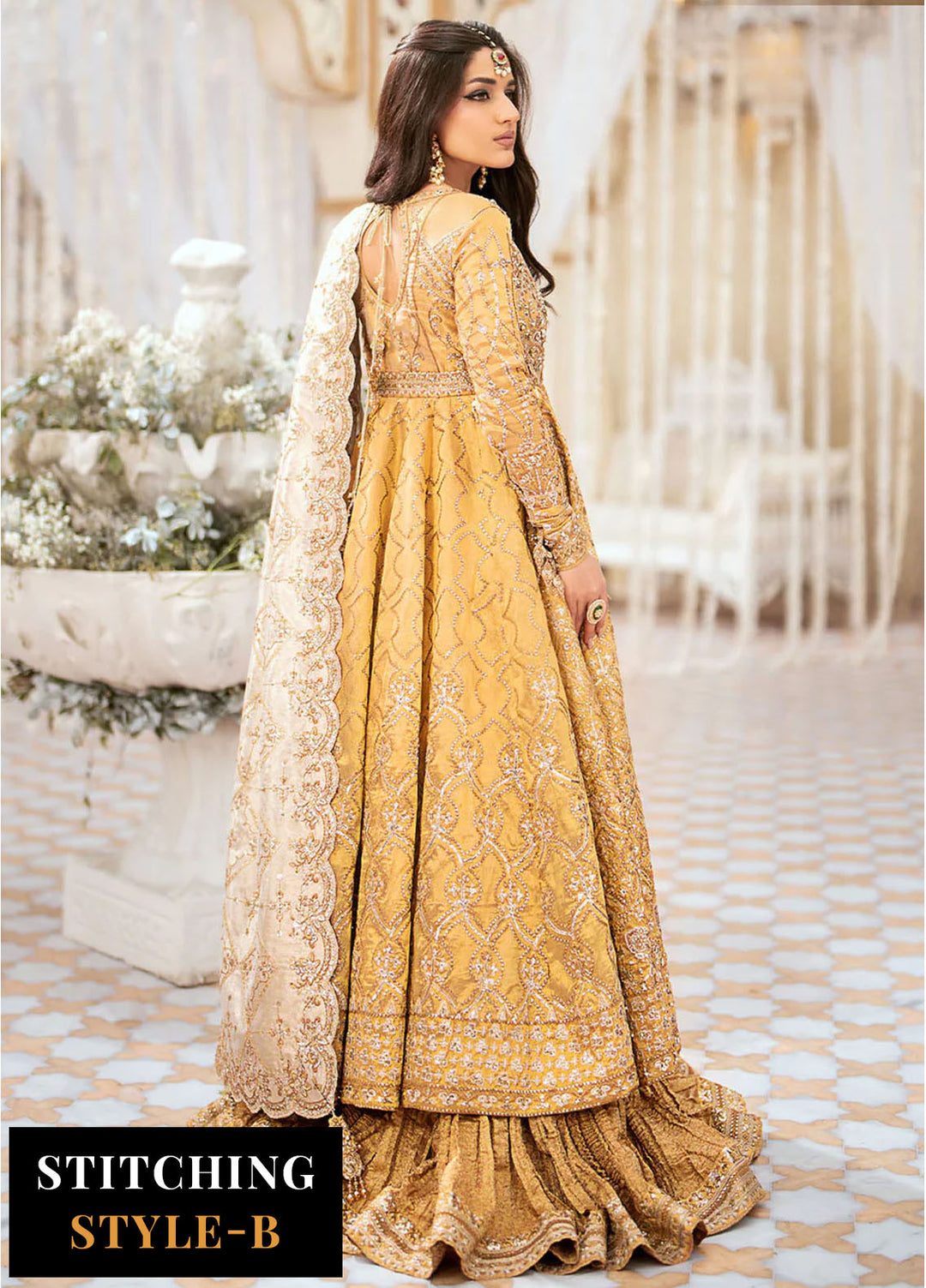 AIK Atelier Embroidered Tissue Suits Unstitched 3 Piece AIK24WF Look 09 - Wedding Collection