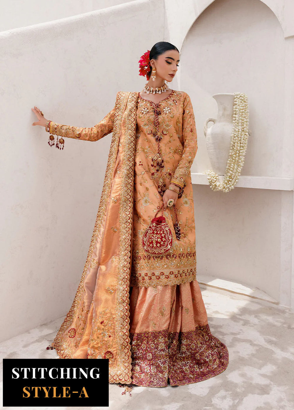 Aik Atelier Embroidered Tissue Suits Unstitched 3 Piece AIK25WU D-02 - Formals Collection