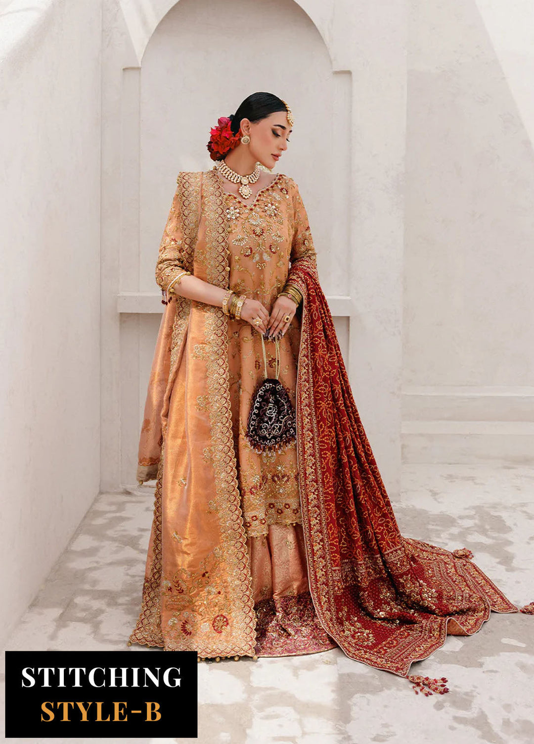 Aik Atelier Embroidered Tissue Suits Unstitched 3 Piece AIK25WU D-02 - Formals Collection